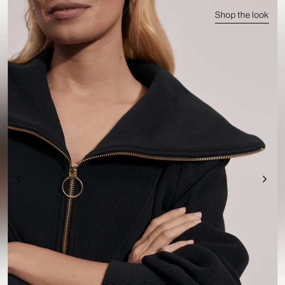 Varley Vine Black Half Zip - Picture 3 of 4